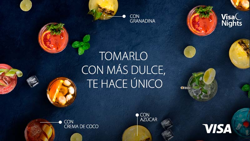 Cócteles de promociones Visa